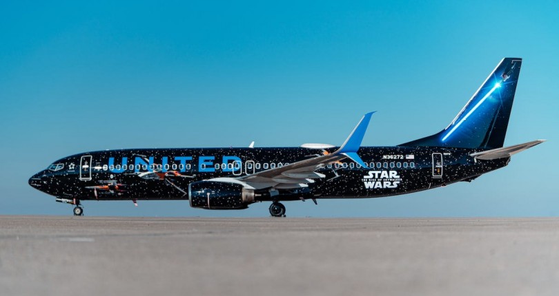 United’s Star Wars Airplane Still Flies through Denver!
