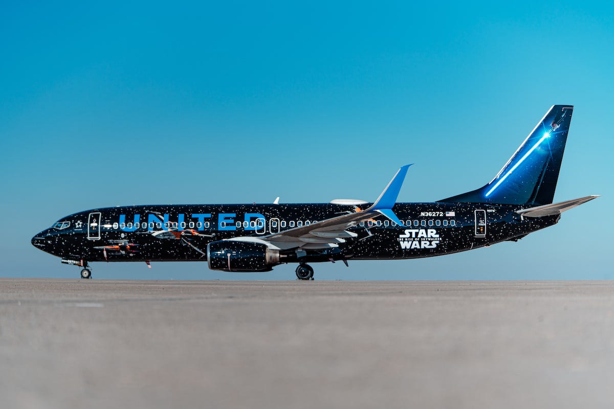 United’s Star Wars Airplane Still Flies through Denver!