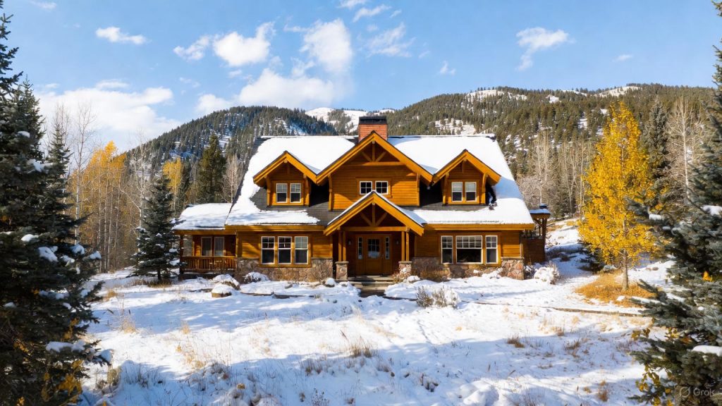 Colorado Springs home prepped for winter in November with mountain views and fall-to-winter transition